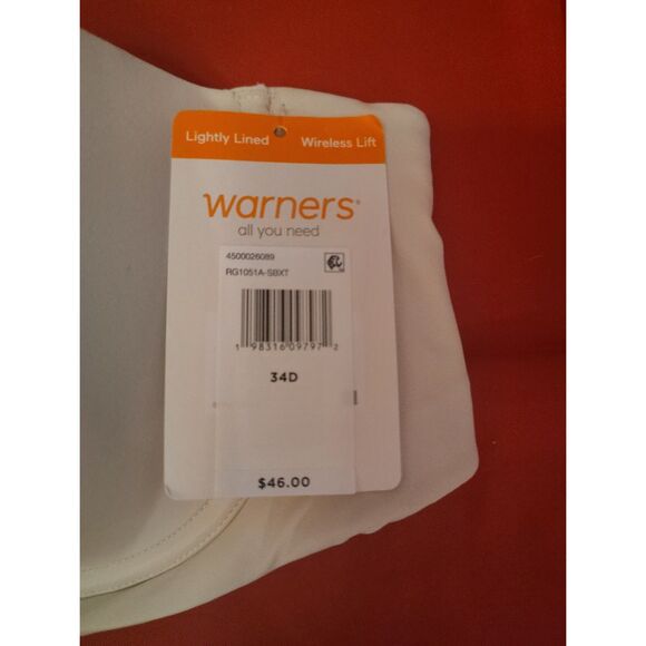 NWT Warners Cloud 9 Super Soft Convertible Strapless Bra Size 34D Style# RG1051A - Picture 5 of 6